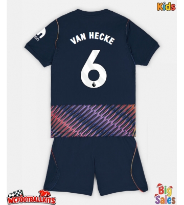 Tottenham Hotspur Jan Paul van Hecke #6 Replica Away Stadium Kit for Kids 2026-27 Short Sleeve (+ pants)